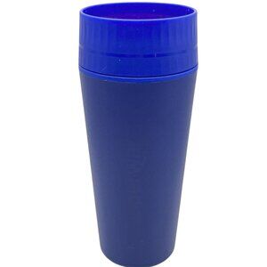 Tupperware 360 Insulated Commuter Mug 16 oz Hot or Cold Beverage Tokyo Blue